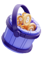 bitcoin in a bucket